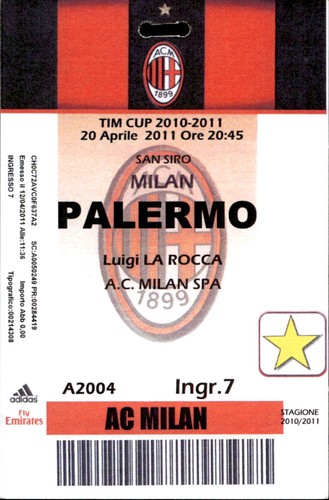 Biglietto stadio milan vs - ac,