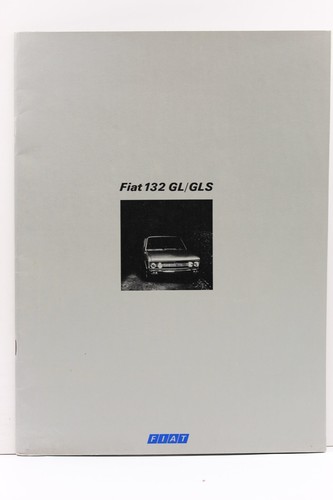 Brochure depliant fiat 132 - 132, gl