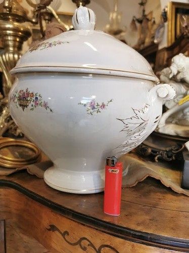 Zuppiera antica ceramica - antica, in