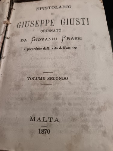 Giuseppe giusti epistolario - giusti,