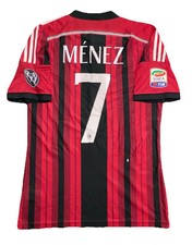 MAGLIA AC MILAN MÉNEZ MATCH WORN PREPARATA INDOSSATA 2014/15 ADIDAS ADIZERO