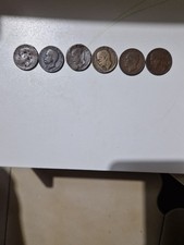 6 monete regno di italia anno 1921 1922 1923 1924 1928 1938 