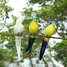 Prato Simulazione Pappagallo Uccellino Piumato Falso Artificiale Realistico