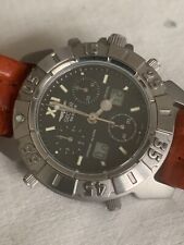 Sector 500 Chronograph Quartz Ana Digi 100meters cassa acciaio oro 40mm tag NOS