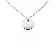 PIANEGONDA collana argento e pendente tondo referenza CA011016 new cm.50