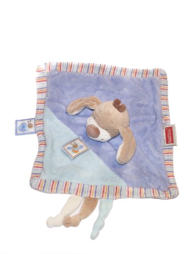 Doudou plat chien bleu - , les