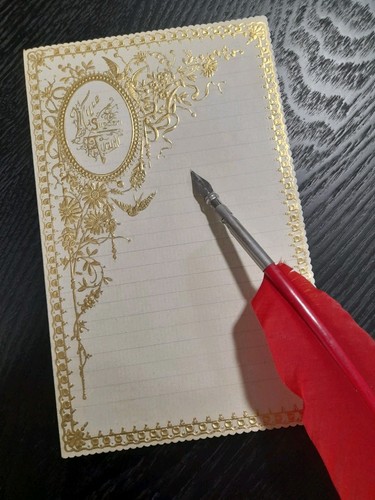 Antico foglio lettere - antico,
