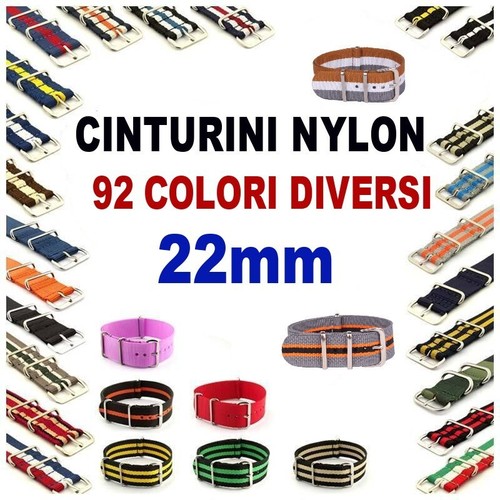 Cinturino orologio nylon 22mm - cinturino,