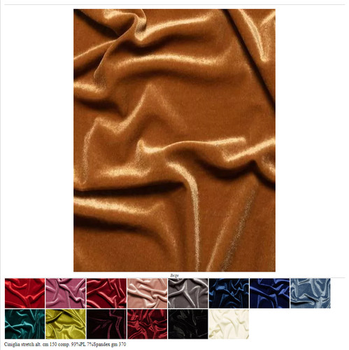 Velluto ciniglia elastico - velluto,
