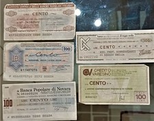 ZZ MINI ASSEGNI ANNI 70 CINQUE