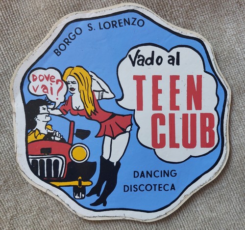 Adesivo discoteca vado teen - adesivo,