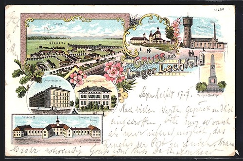 Litografia lechfeld lager - litografia,