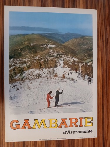 Manifesto turistico gambarie - turistico,