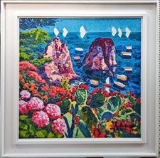 Capri, la maestosità dei faraglioni  Athos Faccincani  Opera incorniciata