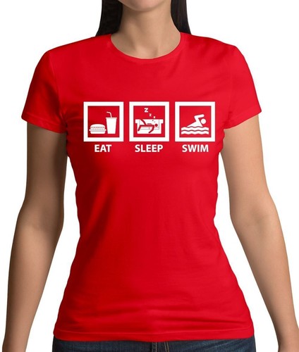 Eat sleep nuoto shirt - sleep,