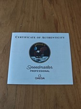 Certificat Omega Speedmaster