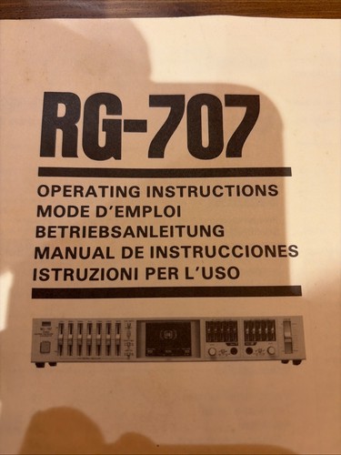 Sansui 707 equalizzatore - sansui, rg-707