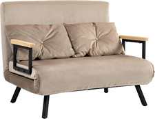 Divano Letto 4 in 1 2 Posti Con Funzione Sonno, 183 X 98,5 Cm, Pieghevole, Divan