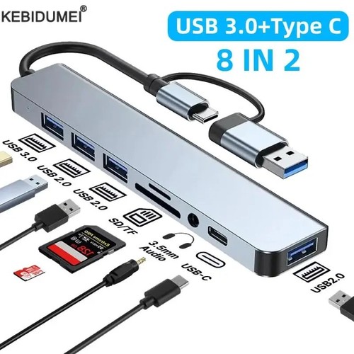 Adattatore hub usb - hub, usb-c