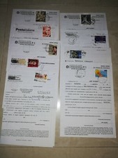 A3 commemorativi 9 valori euro 1,50 modello 489 riscossioni non comune uso