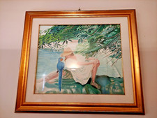 Quadro_Giacomo Bocchi_Ragazza con pappagallo