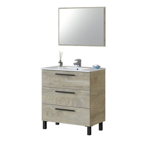 Mobile bagno 3 cassetti - 80, cm