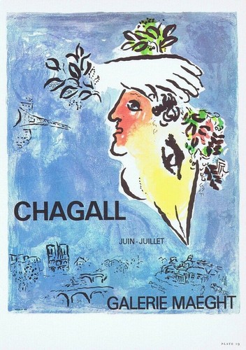 Marc chagall cielo blu - marc,