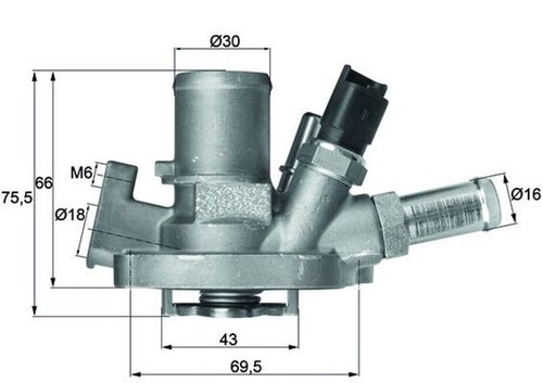 Termostato refrigerante mahle - termostato,