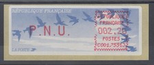 Francia Crouzet LSA-ATM su carta treno uccellino scuro, C001.75513 PNU 2,20 **