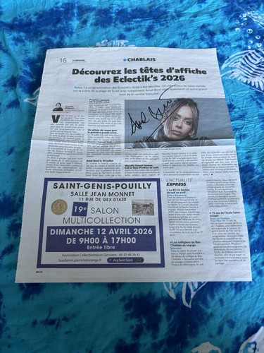 Article dédicacé autograph - article,