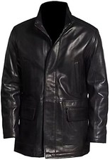 Cappotto uomo nero 100% vera