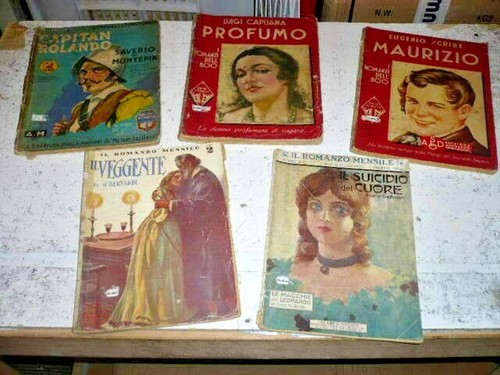 Libri epoca antichi romanzi - d'epoca,