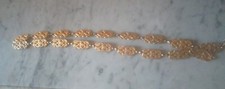 Cintura dorata donna,con maglie formanti figure geometriche.Vintage primi anni80