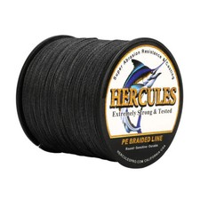 HERCULES 6lb-300lb Lenza da Pesca Intrecciata Nera Extreme 100M-2000M 100% PE Super