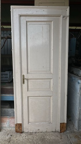Porta antica bianca legno - antica,