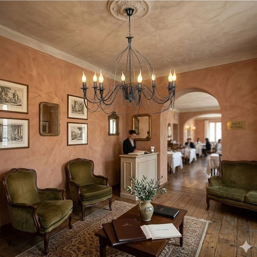 Lampadario sospensione shabby