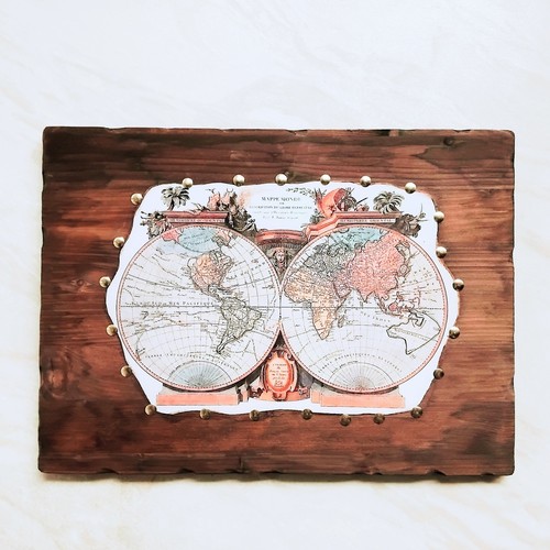 Quadro arte stampa legno - su,