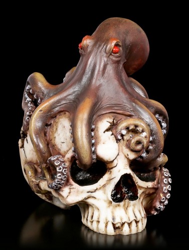 Teschio con oktopus totenkopf - teschio,