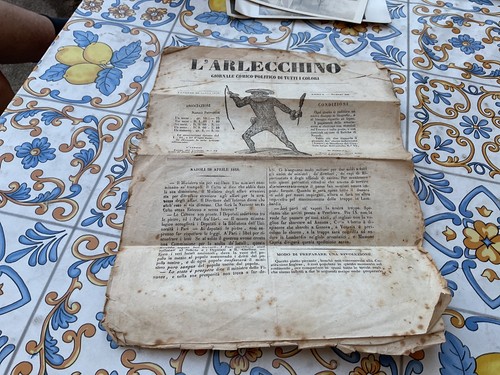 Giornale raro arlecchino - l,