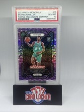 2023 Prizm Monopoly Brandon Miller #15 Viola Milionario Shimmer PSA 10