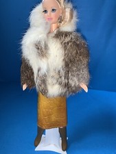 Barbie Vintage - Habillage Couture/Exclusive Moda Pelle :Blouson +gonna No DOLL