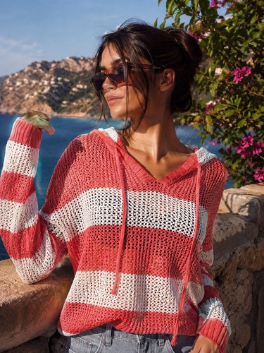 Maglia traforata donna - donna, con