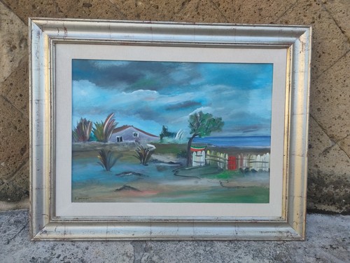 Dipinto olio tela alfonso - olio, su