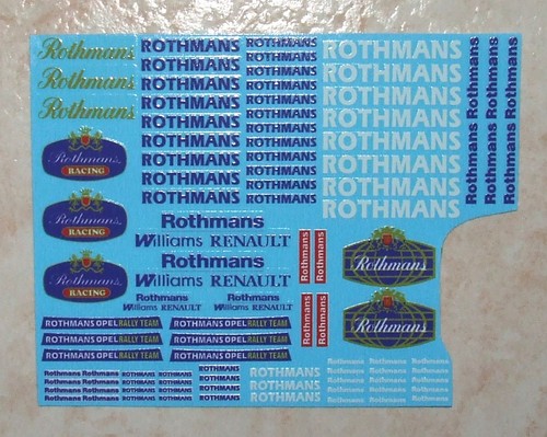 Decals rothmans generique - decals,