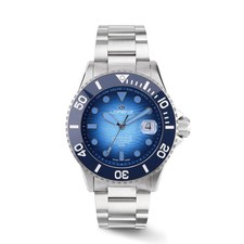 LORENZ HYDRO-SUB 090011MM Blu  Degrade' Swiss Made Sellita SW200 Orologio Uomo A