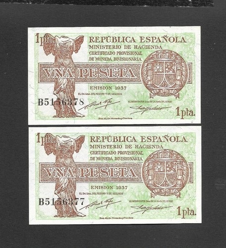 Pareja correlativa peseta - pareja,