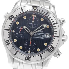 Orologio Uomo Automatico Omega Seamaster300 2598.80 Cronografo Quadrante Navy_912687