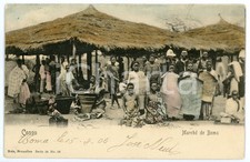 1906 BOMA (CONGO BELGE) MarchÃ© - Carte postale ANIMEE CPA