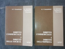 2 VOLUMI DIRITTO COMMERCIALE DELLE SOCIETÀ + DELL'IMPRESA G.F. CAMPOBASSO UTET