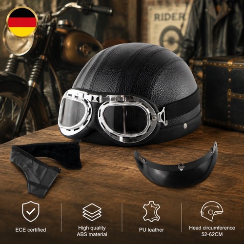 Casco scooter mezza calotta